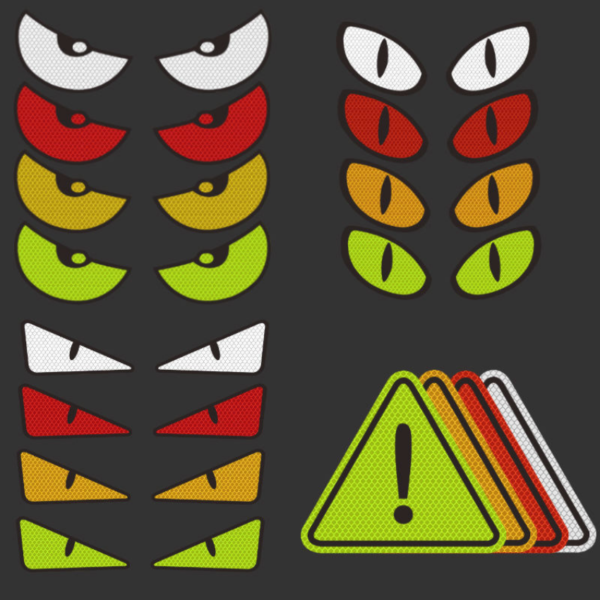 Vinyl sticker – Reflective eyes – Printability